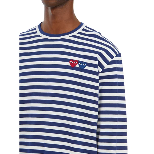 COMME DES GARCONS PLAY T-SHIRT M/L A RIGHE