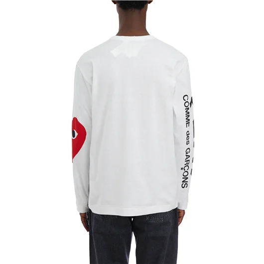 COMME DES GARCONS PLAY T-SHIRT M/L LOGO