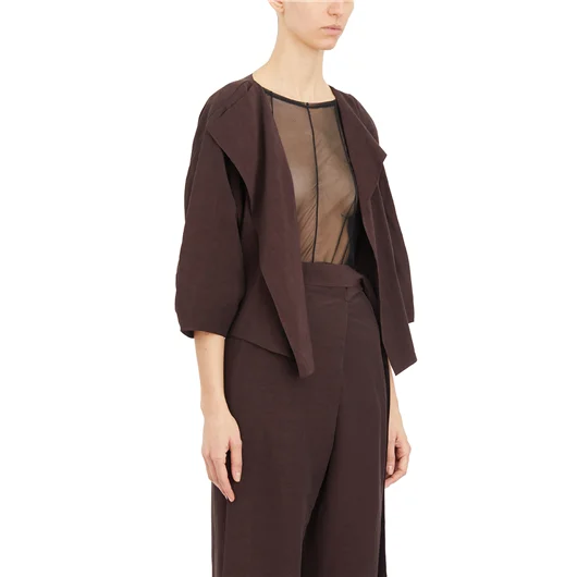 CORTANA GIACCA ARCO IN LINO E CUPRO