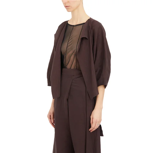 CORTANA GIACCA ARCO IN LINO E CUPRO