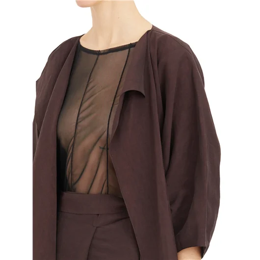 CORTANA GIACCA ARCO IN LINO E CUPRO