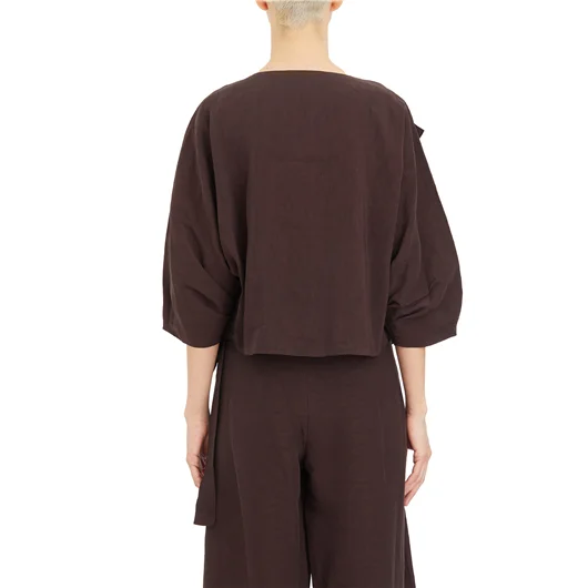 CORTANA GIACCA ARCO IN LINO E CUPRO