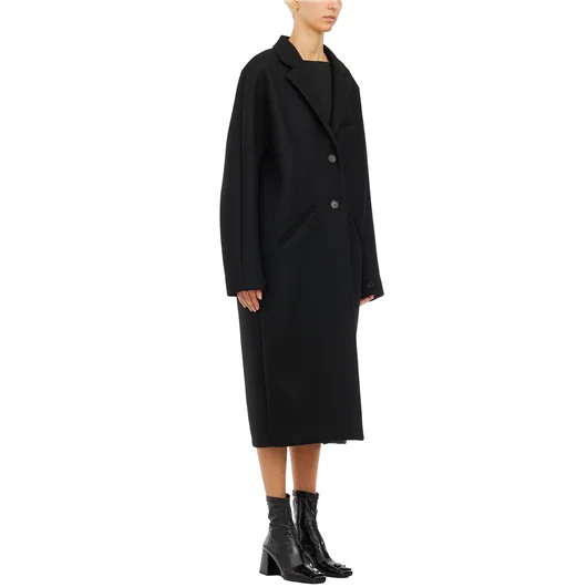 COURREGES CAPPOTTO LUNGO IN LANA COCOON