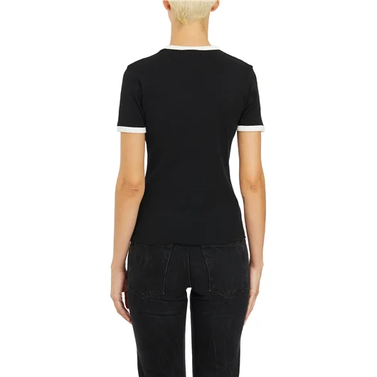 COURREGES T-SHIRT SIGNATURE IN COTONE