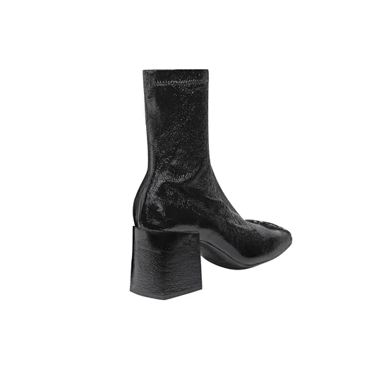 COURREGES TRONCHETTO IN PELLE TACCO ALTO