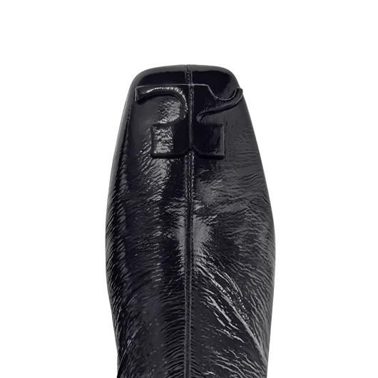 COURREGES TRONCHETTO IN PELLE TACCO ALTO