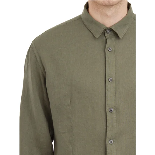 DANIELE ALESSANDRINI CAMICIA BASICA IN LINO