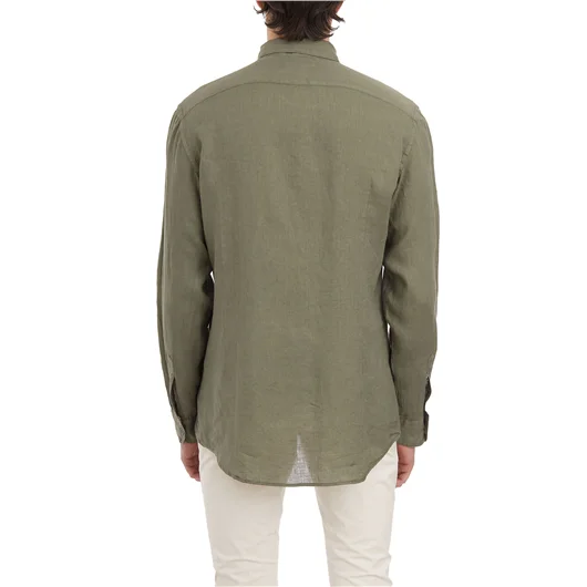 DANIELE ALESSANDRINI CAMICIA BASICA IN LINO