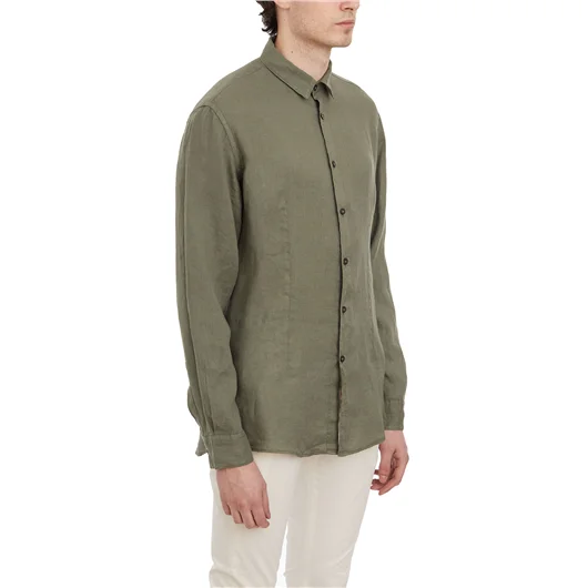 DANIELE ALESSANDRINI CAMICIA BASICA IN LINO