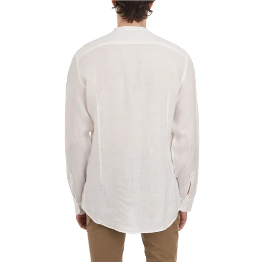 DANIELE ALESSANDRINI CAMICIA COREANA IN LINO