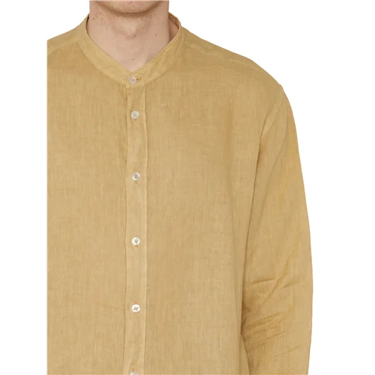 DANIELE ALESSANDRINI CAMICIA KOREANA IN LINO