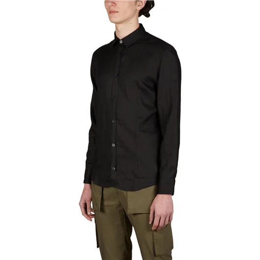 DANIELE ALESSANDRINI CAMICIA SLIM IN LINO