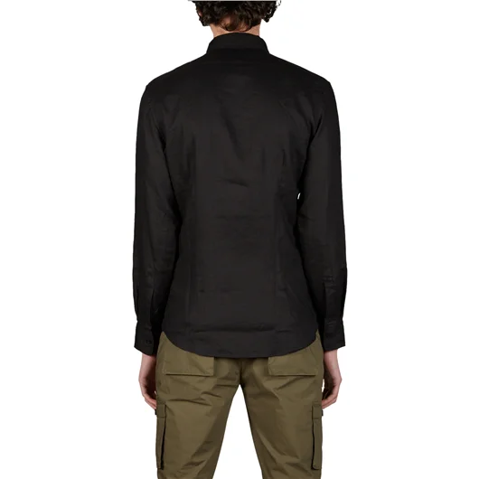 DANIELE ALESSANDRINI CAMICIA SLIM IN LINO