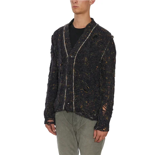 DANIELE ALESSANDRINI CARDIGAN IN MISTO LANA