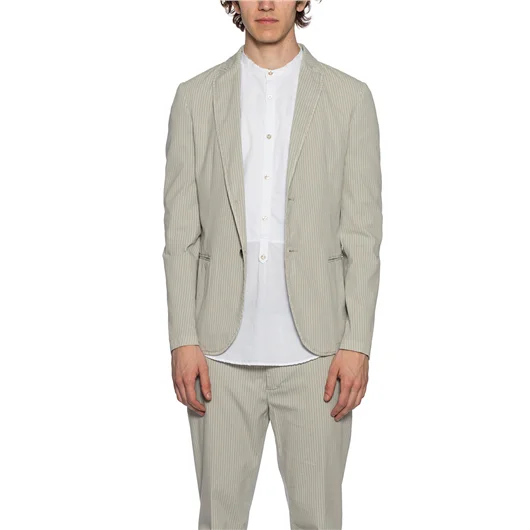 DANIELE ALESSANDRINI GIACCA IN COTONE RIGATO