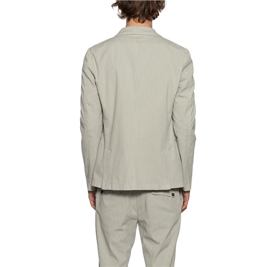 DANIELE ALESSANDRINI GIACCA IN COTONE RIGATO