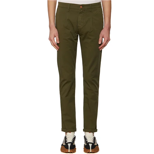 DANIELE ALESSANDRINI PANTALONE CHINO IN COTONE