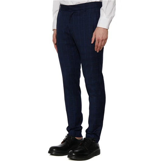 DANIELE ALESSANDRINI PANTALONE SLIMATO IN CHECK