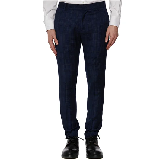DANIELE ALESSANDRINI PANTALONE SLIMATO IN CHECK