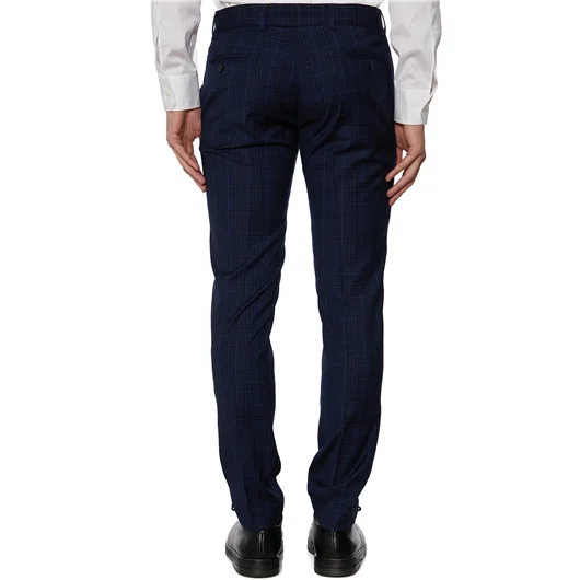 DANIELE ALESSANDRINI PANTALONE SLIMATO IN CHECK