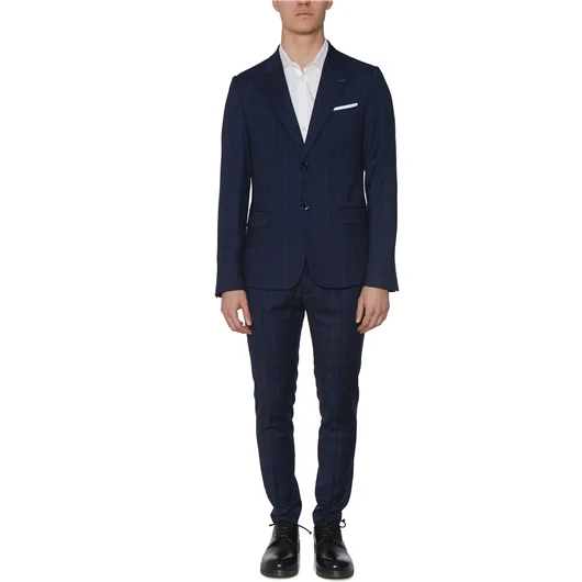 DANIELE ALESSANDRINI PANTALONE SLIMATO IN CHECK