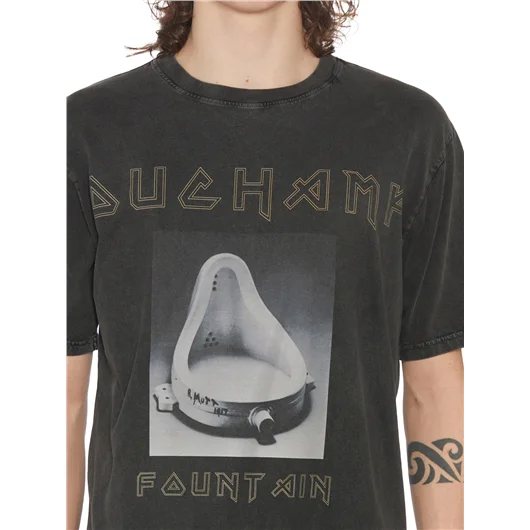 DEATHMASK T-SHIRT GIROCOLLO IN COTONE