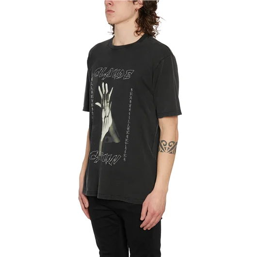 DEATHMASK T-SHIRT GIROCOLLO IN COTONE
