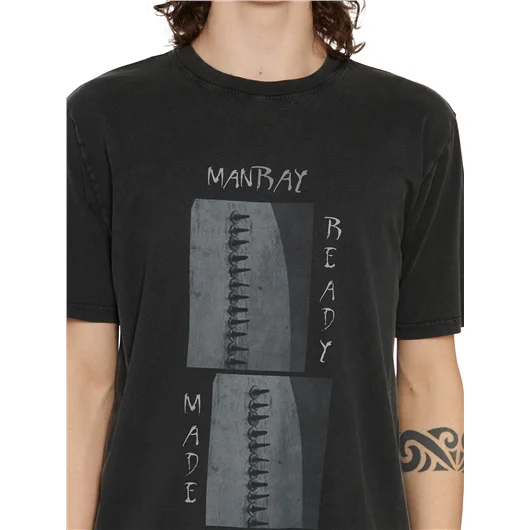 DEATHMASK T-SHIRT GIROCOLLO IN COTONE