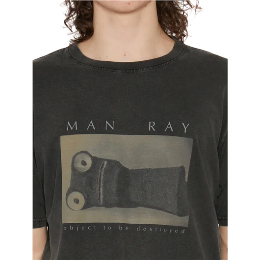 DEATHMASK T-SHIRT GIROCOLLO IN COTONE