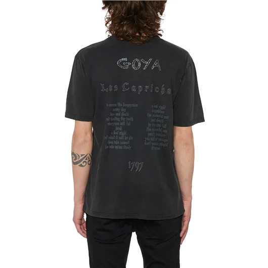 DEATHMASK T-SHIRT GIROCOLLO IN COTONE