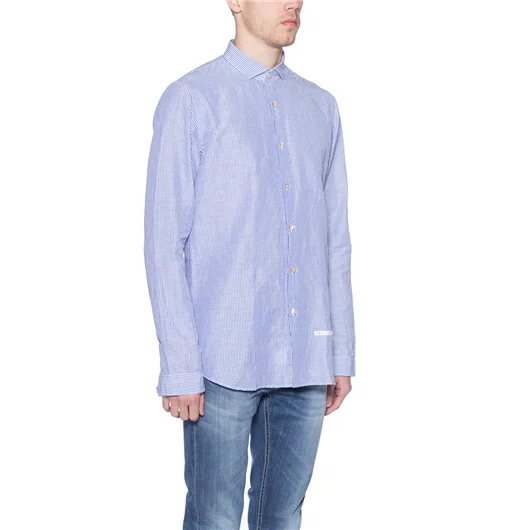 DNL CAMICIA IN COTONE RIGATO