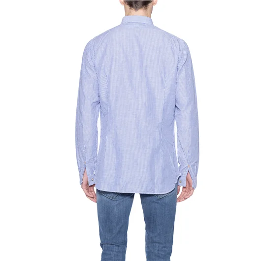 DNL CAMICIA IN COTONE RIGATO