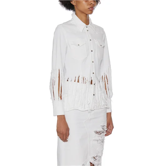 DONDUP CAMICIA TEXANA IN COTONE