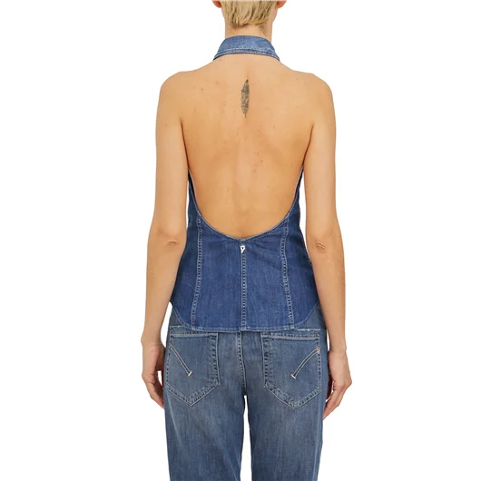 DONDUP GILET IN DENIM
