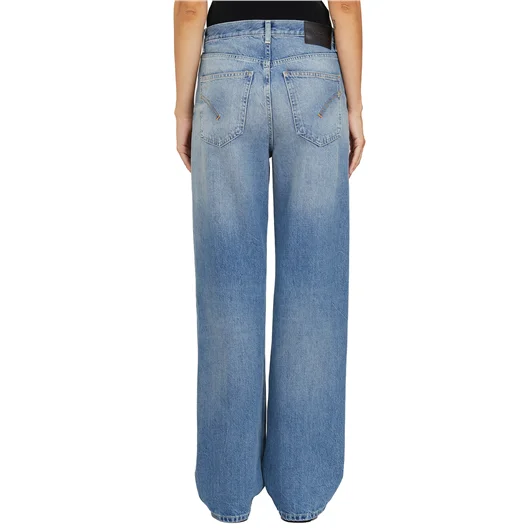 DONDUP PANTALONE FRANCINE IN COTONE