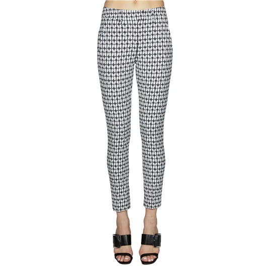 DONDUP PANTALONE IN COTONE STAMPATO