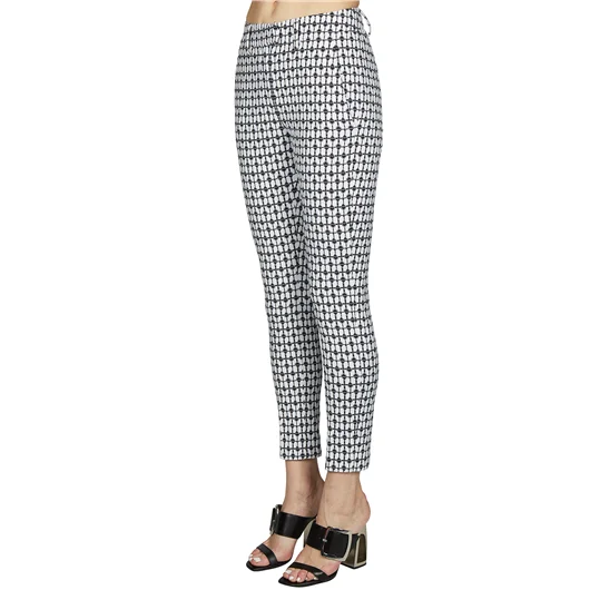 DONDUP PANTALONE IN COTONE STAMPATO