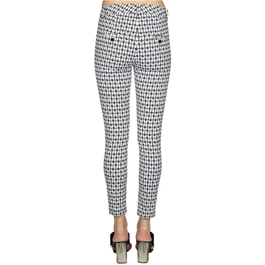 DONDUP PANTALONE IN COTONE STAMPATO