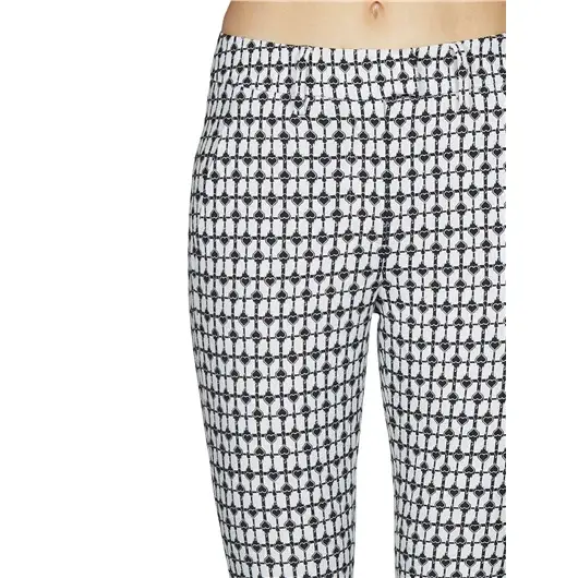 DONDUP PANTALONE IN COTONE STAMPATO