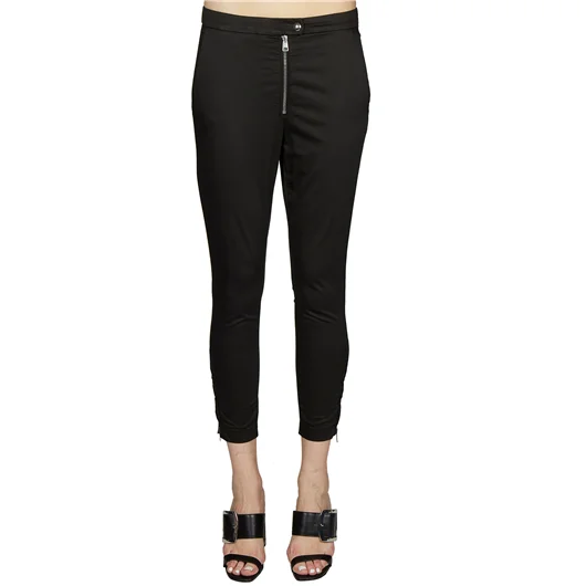 DONDUP PANTALONE IN RASO DI COTONE STRETCH