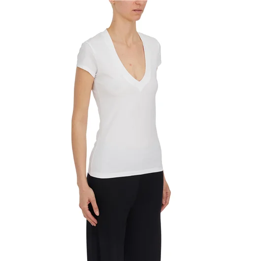 DONDUP T-SHIRT SCOLLO A V