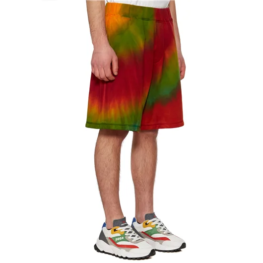 DSQUARED BERMUDA TIE DYE IN COTONE