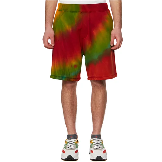 DSQUARED BERMUDA TIE DYE IN COTONE