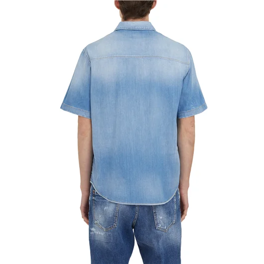 DSQUARED CAMICIA BOWLING IN DENIM