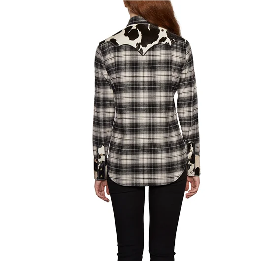 DSQUARED CAMICIA IN COTONE CHECK CON INSERTO