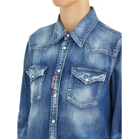 DSQUARED CAMICIA WESTERN IN DENIM