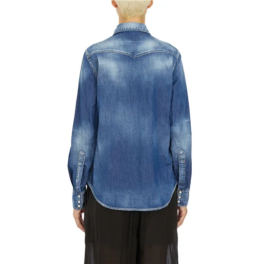 DSQUARED CAMICIA WESTERN IN DENIM
