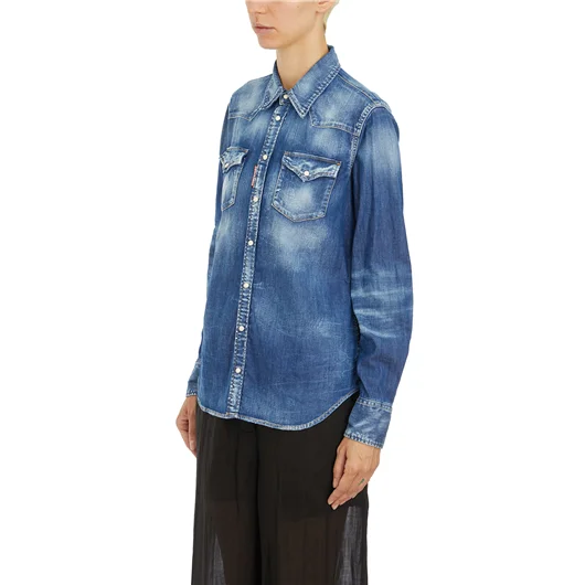 DSQUARED CAMICIA WESTERN IN DENIM