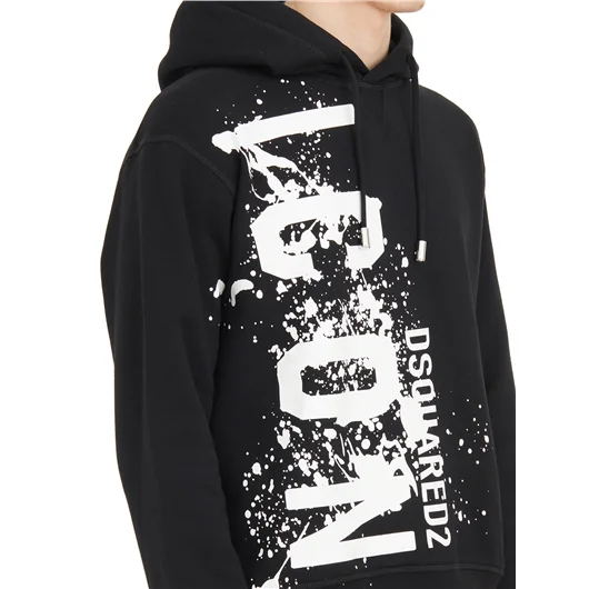 DSQUARED FELPA ICON CON CAPPUCCIO