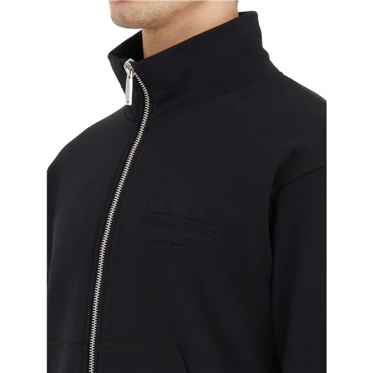 DSQUARED FELPA IN COTONE CON ZIP